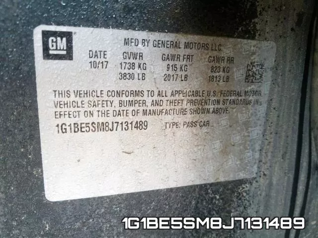 1G1BE5SM8J7131489 фото 2