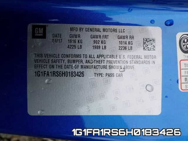 1G1FA1RS6H0183426 фото 2