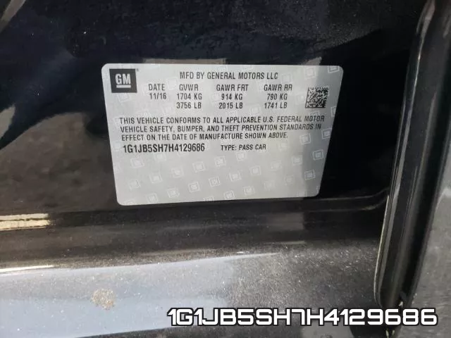 1G1JB5SH7H4129686 фото 2
