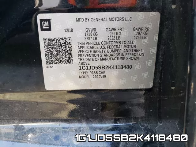 1G1JD5SB2K4118480 фото 2