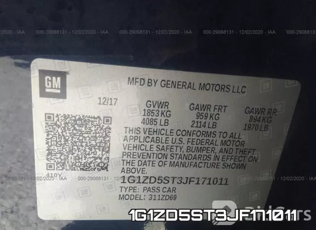 1G1ZD5ST3JF171011 фото 10