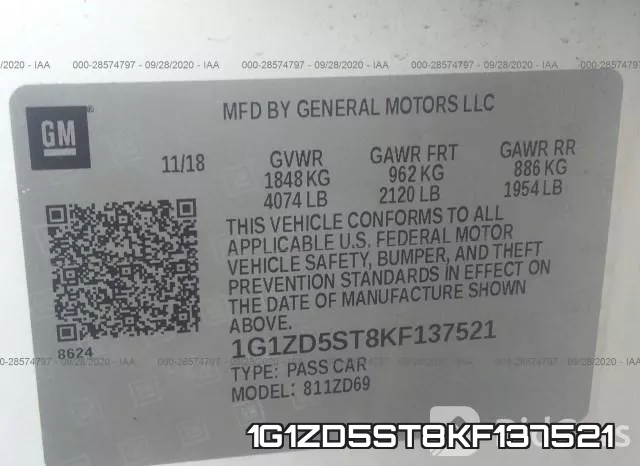 1G1ZD5ST8KF137521 фото 10