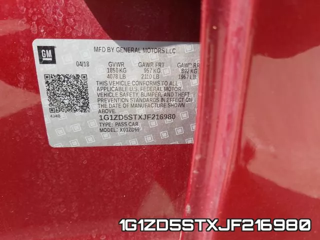 1G1ZD5STXJF216980 фото 2