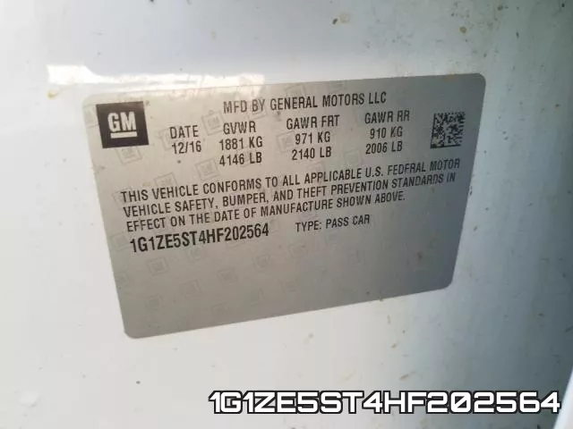 1G1ZE5ST4HF202564 фото 2