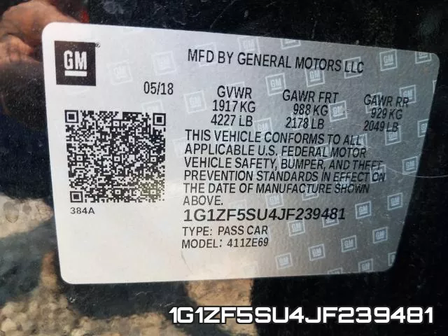 1G1ZF5SU4JF239481 фото 2