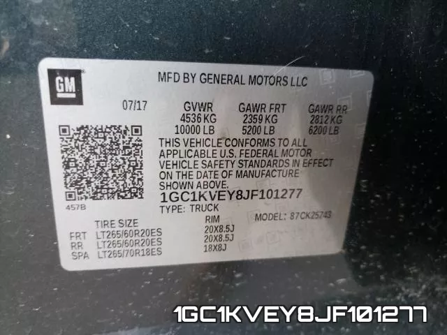 1GC1KVEY8JF101277 фото 2