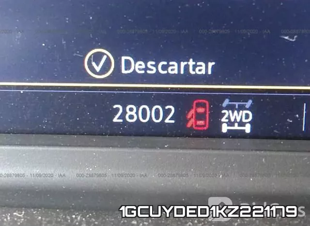 1GCUYDED1KZ221179 фото 8