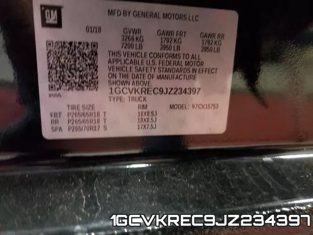 1GCVKREC9JZ234397 фото 2