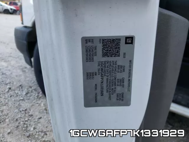 1GCWGAFP7K1331929 фото 2