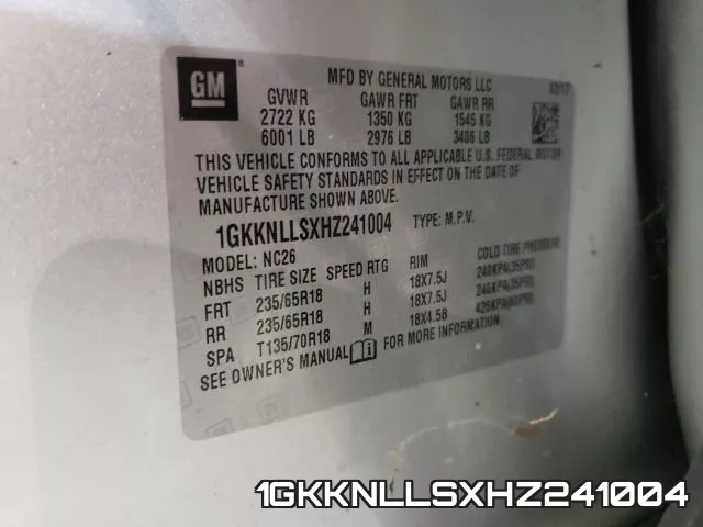 1GKKNLLSXHZ241004 фото 2