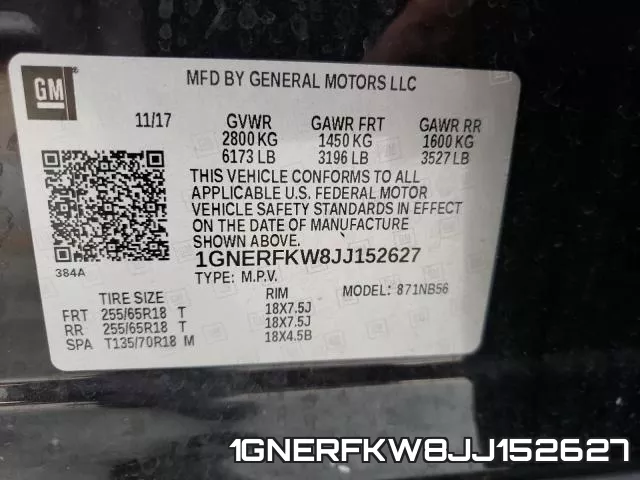 1GNERFKW8JJ152627 фото 2
