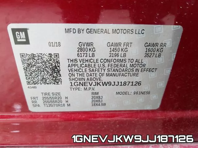 1GNEVJKW9JJ187126 фото 2