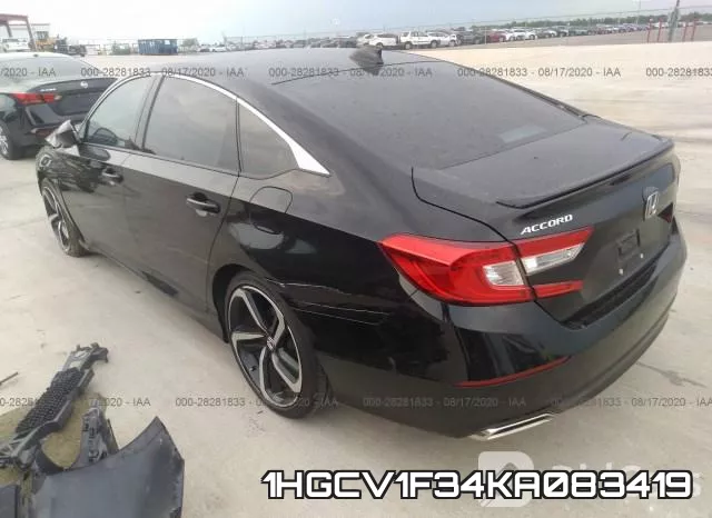 1HGCV1F34KA083419 фото 4
