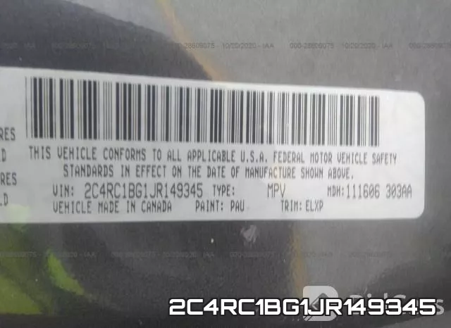 2C4RC1BG1JR149345 фото 10