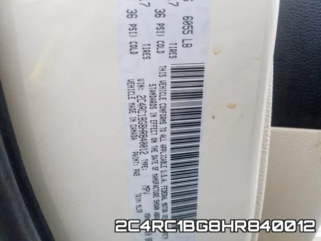 2C4RC1BG8HR840012 фото 2