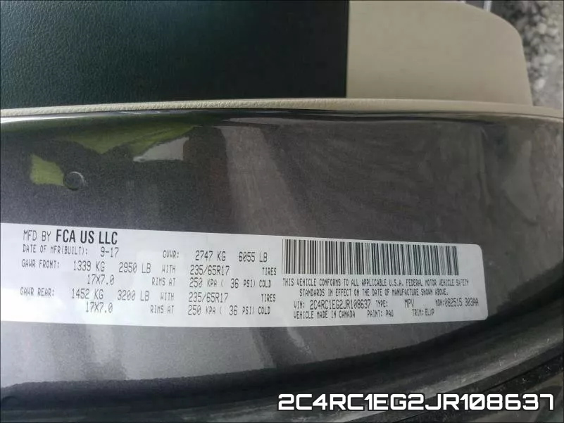 2C4RC1EG2JR108637 фото 2