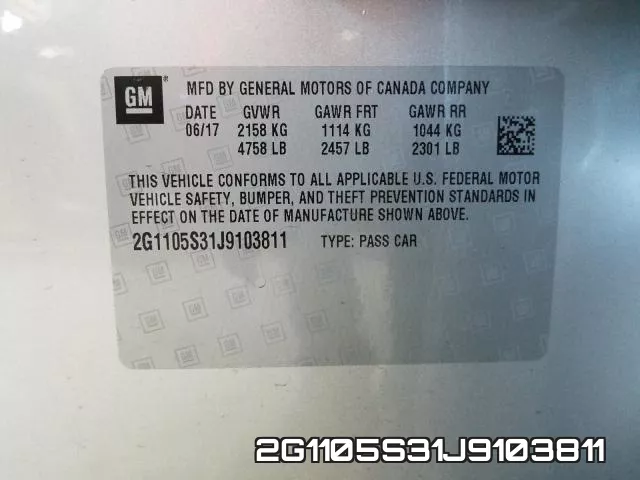 2G1105S31J9103811 фото 2