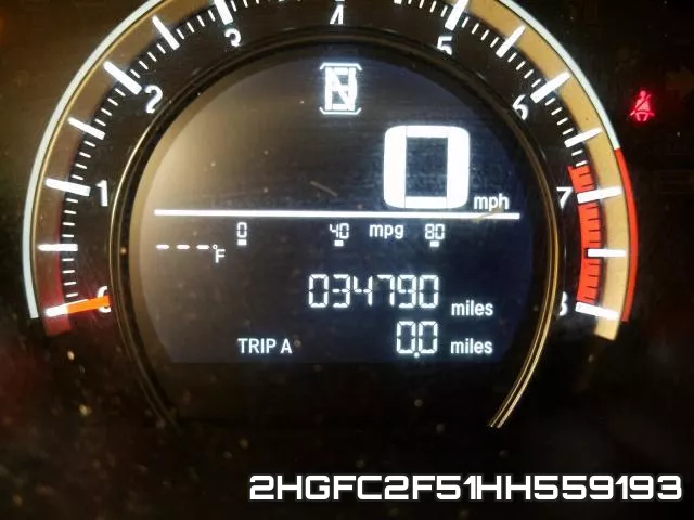 2HGFC2F51HH559193 фото 7