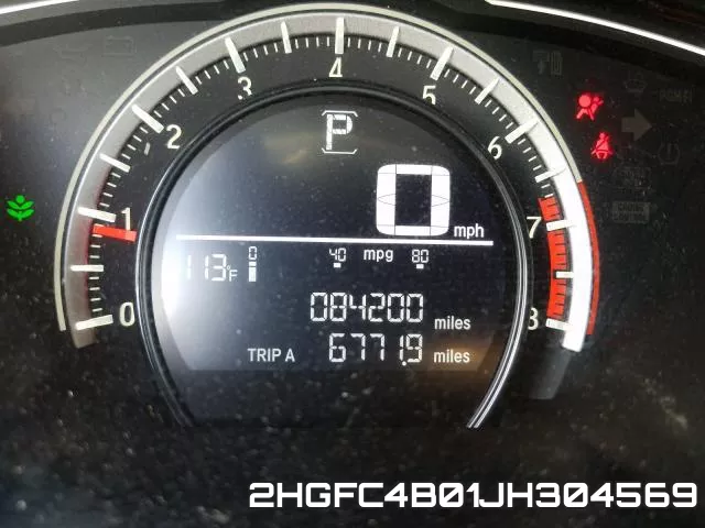 2HGFC4B01JH304569 фото 9