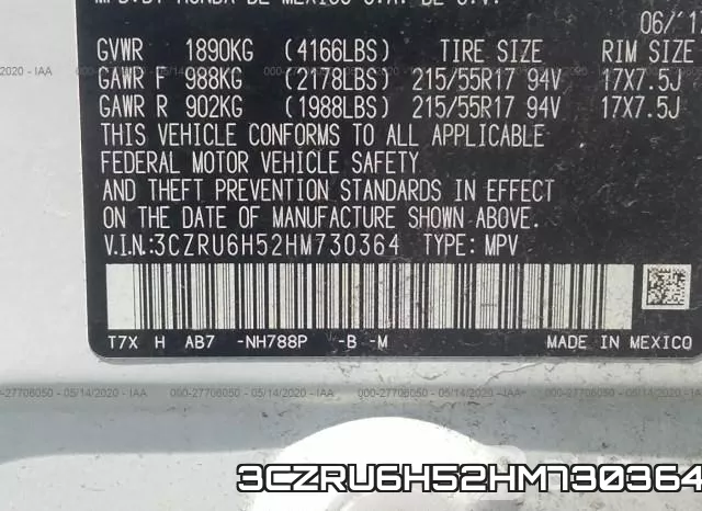 3CZRU6H52HM730364 фото 10