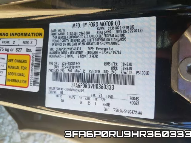 3FA6P0RU9HR360333 фото 2