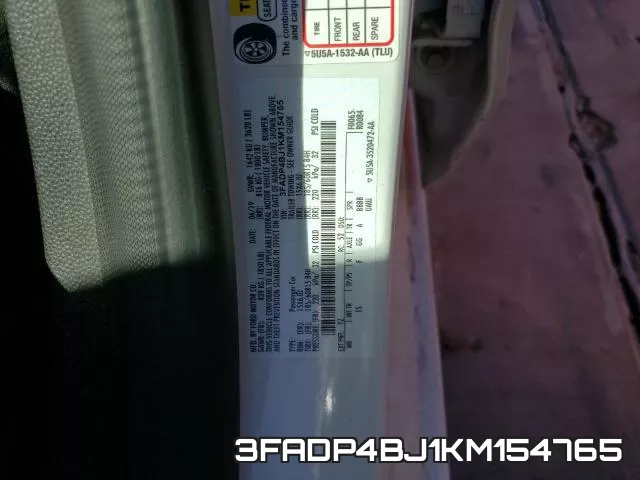 3FADP4BJ1KM154765 фото 2