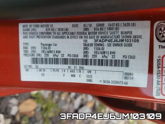 3FADP4EJ6JM103109 фото 2