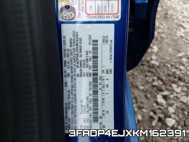 3FADP4EJXKM162391 фото 2