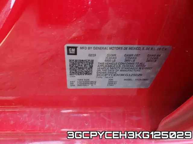 3GCPYCEH3KG125029 фото 2