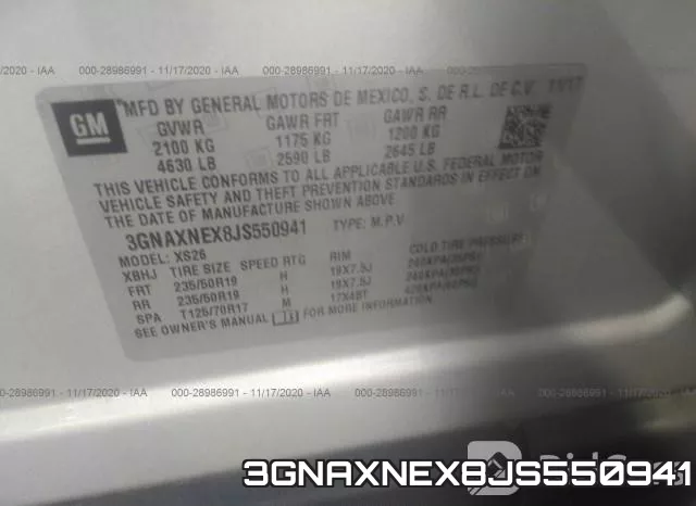 3GNAXNEX8JS550941 фото 9