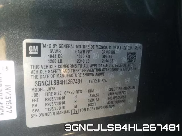 3GNCJLSB4HL267481 фото 2