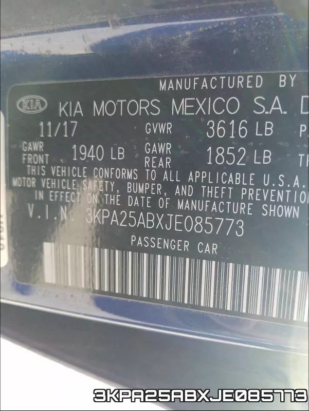 3KPA25ABXJE085773 фото 2