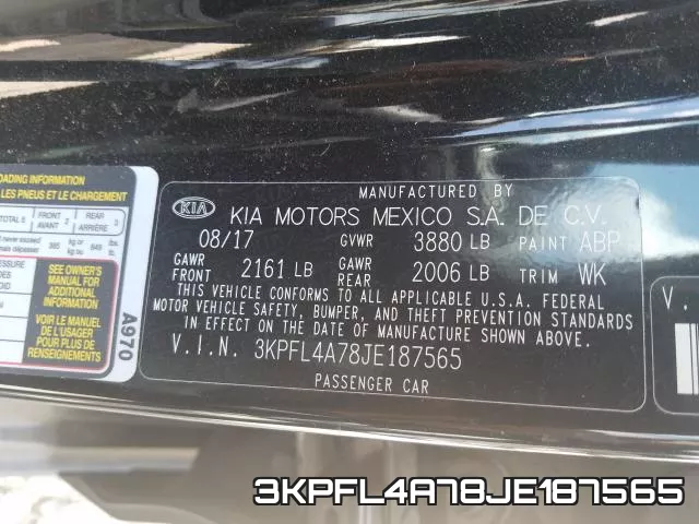 3KPFL4A78JE187565 фото 2