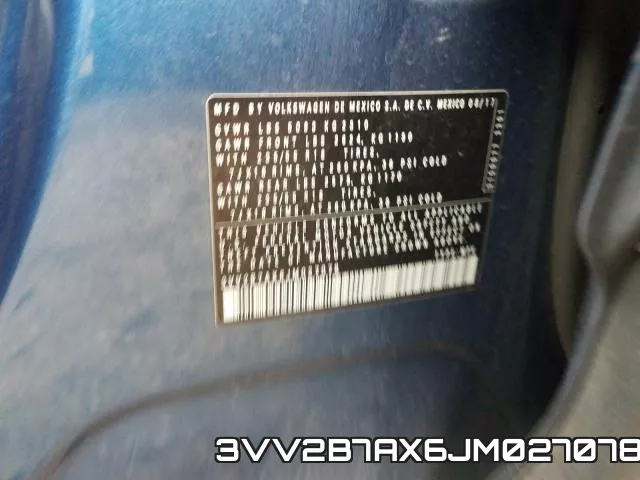 3VV2B7AX6JM027078 фото 2
