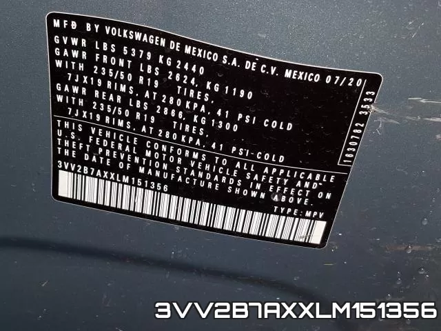 3VV2B7AXXLM151356 фото 2