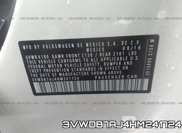 3VWDB7AJ4HM241724 фото 10