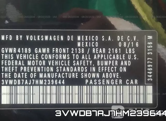 3VWDB7AJ7HM239644 фото 10