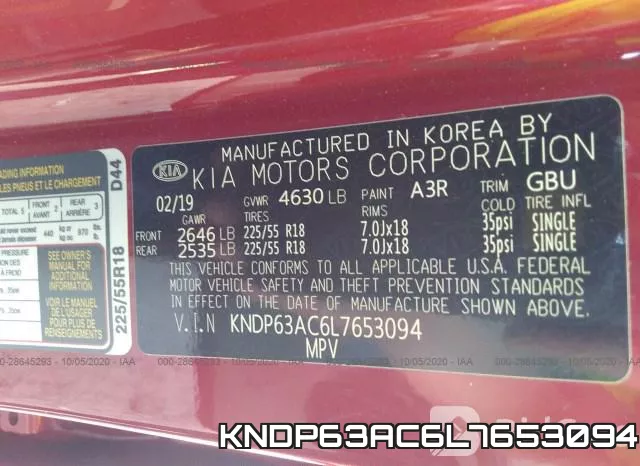 KNDP63AC6L7653094 фото 10