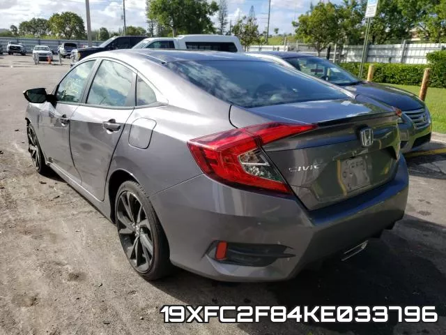 19XFC2F84KE033796 фото 4