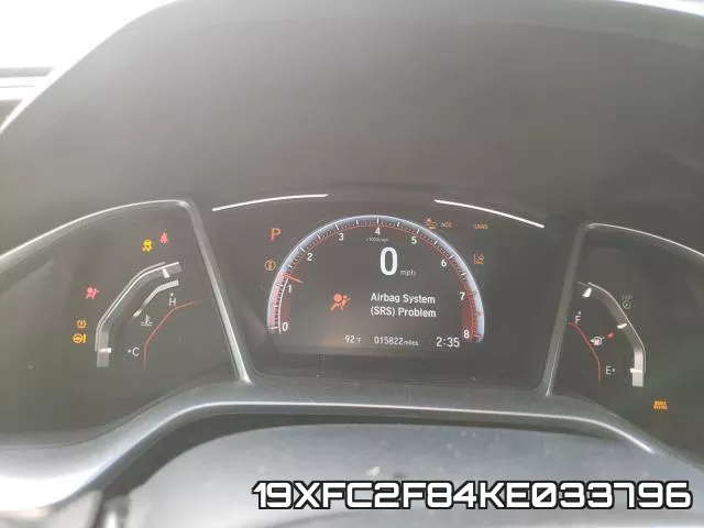 19XFC2F84KE033796 фото 9