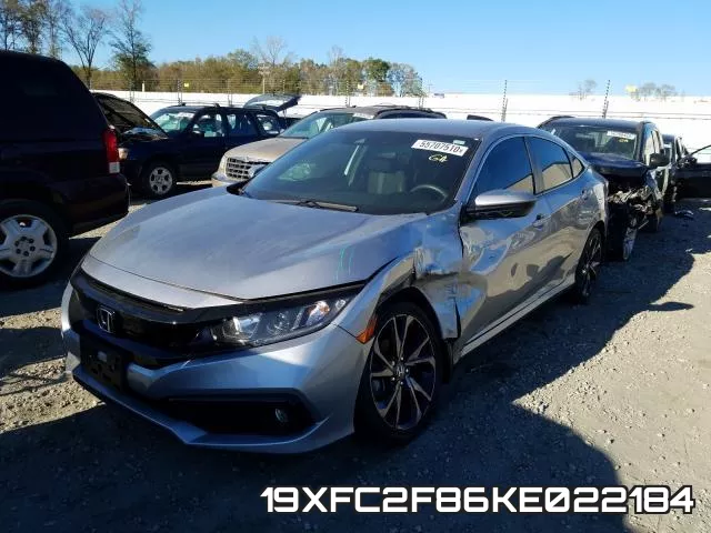 19XFC2F86KE022184 фото 3