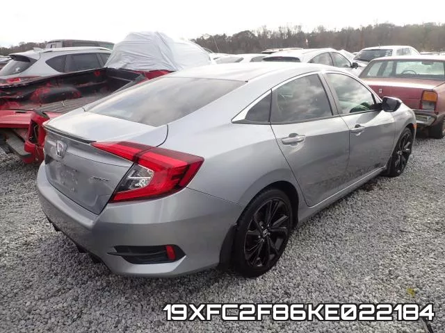 19XFC2F86KE022184 фото 5
