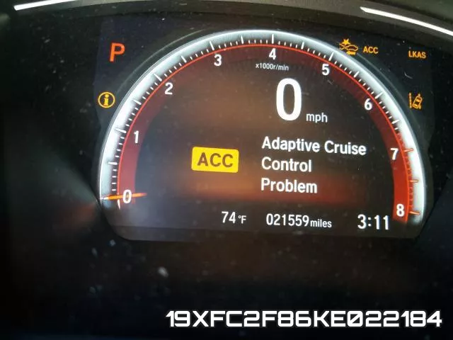 19XFC2F86KE022184 фото 9