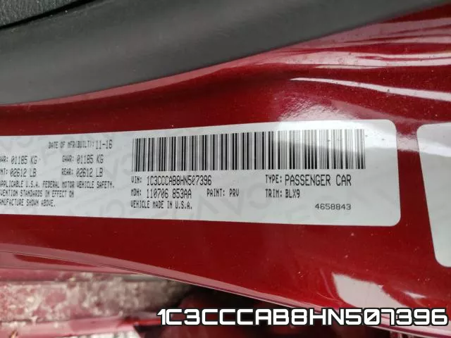 1C3CCCAB8HN507396 фото 2