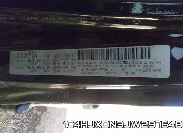 1C4HJXDN3JW297648 фото 10