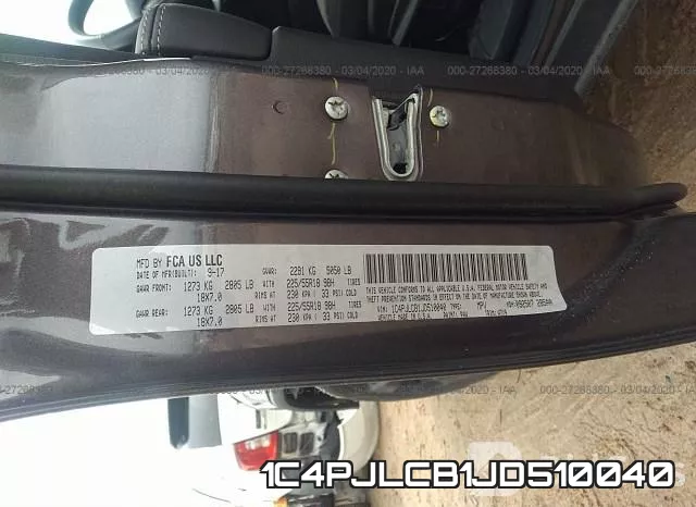 1C4PJLCB1JD510040 фото 9