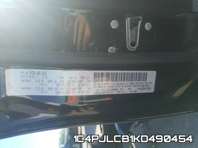 1C4PJLCB1KD490454 фото 2