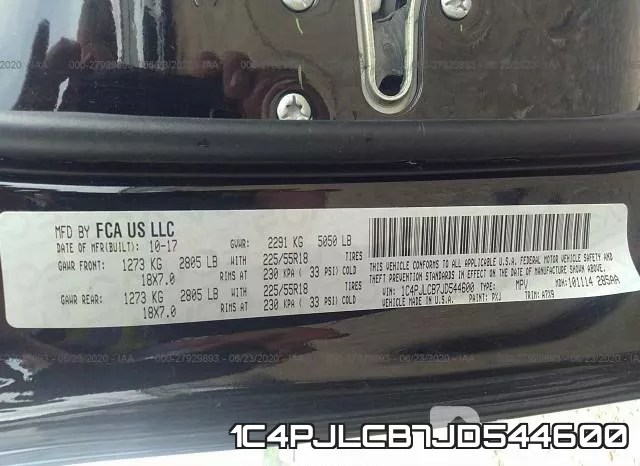 1C4PJLCB7JD544600 фото 10