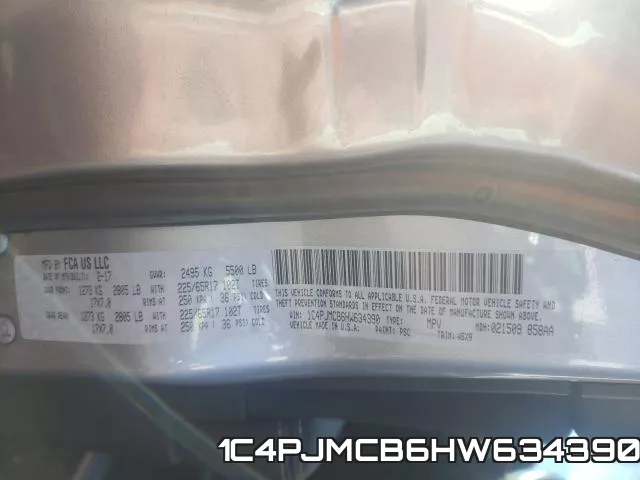 1C4PJMCB6HW634390 фото 2