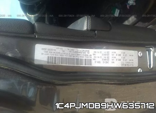 1C4PJMDB9HW635712 фото 9